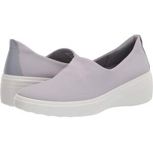 Ecco Soft 7 Wedges Silver Slip On Shoes Wedge Sneakers Women's Size EU40 US9